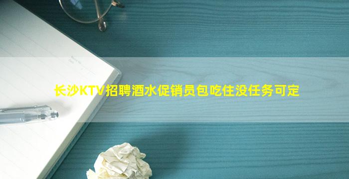 长沙KTV招聘酒水促销员包吃住没任务可定